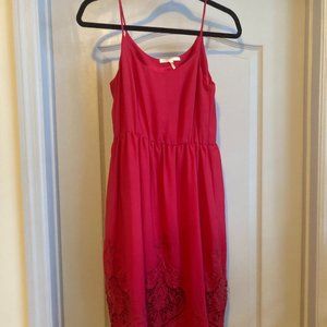 Maje, Straps Summer Dress with embroidery